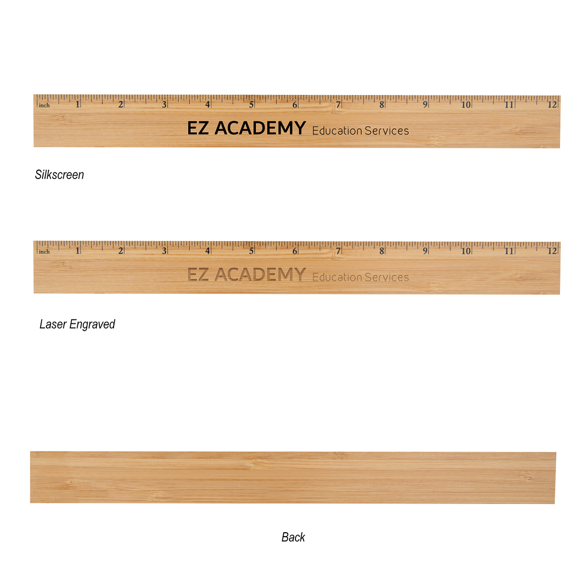 12in Bamboo Ruler - IslaPRomo.com